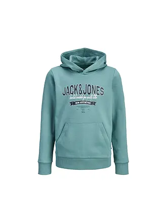 JACK & JONES | Sweat à capuche garçon JJELOGO | hellgrün